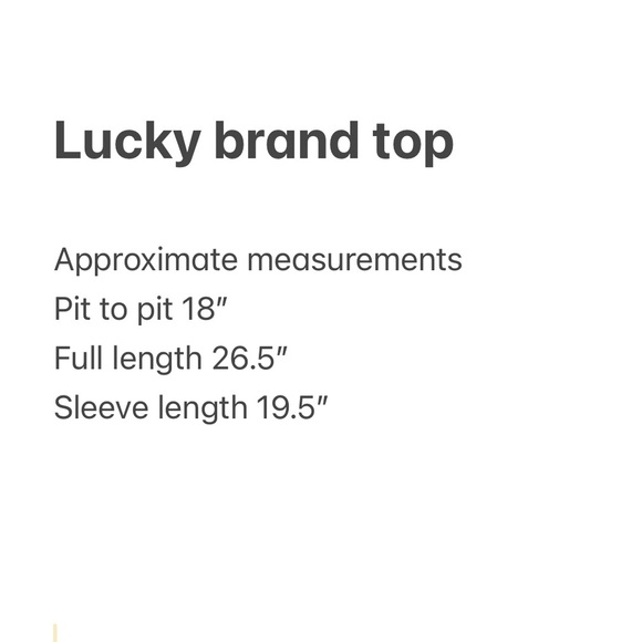 Lucky brand boho geometric 3/4 sleeve V-neck top cotton linen blend size small - Picture 12 of 12